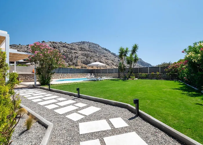 فيلة Mariani Ii - In Lothiarika, Newly Renovated June 2024, Private Pool, Lindos 10 Min, 120m